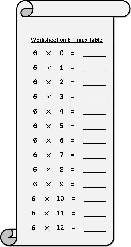 worksheet on 6 times table, multiplication table sheets, free multiplication worksheets 6 Times Table Worksheet, 10 Times Table, Maths Times Tables, 6 Times Table, 9 Times Table, 4 Times Table, 12 Times Table, Table Multiplication, Times Tables Worksheets