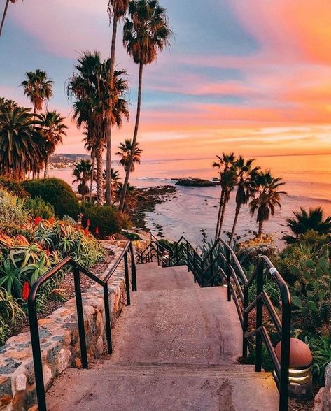 Visit Laguna Beach on Instagram: “✨Each year at the end of the year, we like to post our Top 5 Most Liked Posted Photos of the year, and send a gift to the Top 3…” Heisler Park, Santa Barbara Beach, Beach Sunset Wallpaper, Beyond The Sea, Summer Surf, Sunset Sea, Sunset Wallpaper, Summer Inspiration, Florida Travel