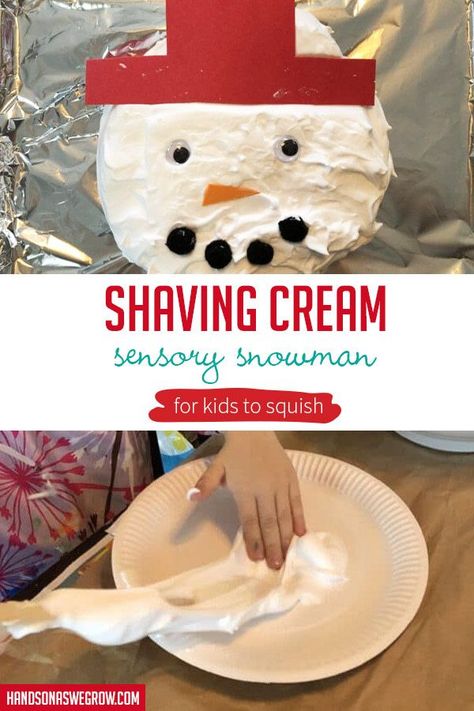 Love this sensory twist on a snowman craft for kids in winter! P For Pizza Craft, Snowman For Kids, Snowman Craft For Kids, 5 Senses Activities, Pizza Craft, Tactile Activities, Snowmen Activities, Orange Craft, Snowman Craft