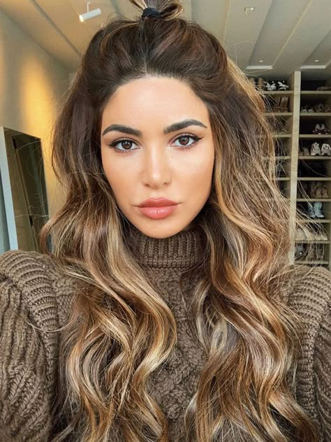 The Haircut, Color, and Style Worth Trying This Winter Negin Mirsalehi, Hair Instagram, Gorgeous Hair Color, Brunette Balayage Hair, Brown Hair Balayage, Winter Hair Color, Instagram Makeup, Balayage Brunette, Haircut And Color