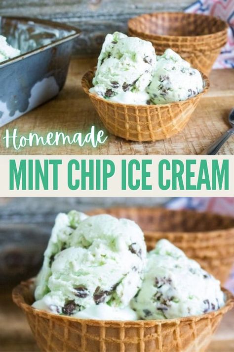 How To Make Mint Chocolate Chip Ice Cream, Mint And Chip Ice Cream, Chocolate Mint Ice Cream Recipe, How To Make Mint Ice Cream, Homemade Mint Ice Cream, Mint Chip Ice Cream Recipe, Mint Ice Cream Recipe, Chocolate Chip Mint Ice Cream, Homemade Mint Chocolate Chip Ice Cream