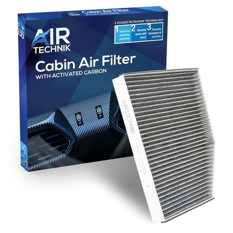 AirTechnik CF11743 Cabin Air Filter w/Activated Carbon | Fits Ford Transit 2015-2019 (BK21-18D543-AA) Chevy Traverse, Car Air Filter, Vehicle Cleaning, Gmc Acadia, Buick Enclave, Cabin Air Filter, Carbon Filter, Activated Carbon, Vehicle Design