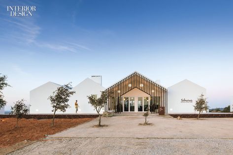 Tour Miguel Correia's Green Design for Sobreiras-Alentejo Country Hotel Hotel Restaurant Design, European Hotel, Timber Logs, Hotels Portugal, Future Architecture, Cal Poly, Family Park, Exterior Inspiration, Warehouse Design