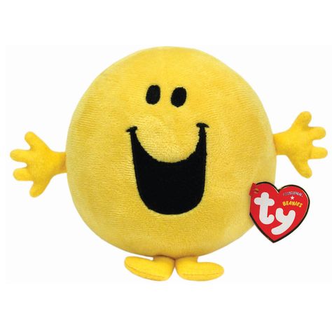 Mr Happy Beanie Plush Toy Mr Happy, Little Miss Characters, Rc Vehicles, Yellow Gifts, Paint Brush Art, Japanese Gifts, Mr Men, Cute Stuffed Animals, Beanie Baby