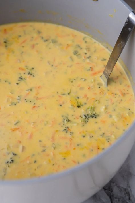 The Best Velveeta Broccoli Cheese Soup Recipe - Simple Copycat Recipes Velvets Cheese Recipes, Broccoli Cheese Soup With Velveeta, Velveeta Broccoli Cheese Soup, Velveeta Broccoli, Nashville Hot Chicken Recipe, Best Broccoli Cheese Soup, Broccoli Cheese Soup Recipe, Velveeta Recipes, Hot Chicken Recipe