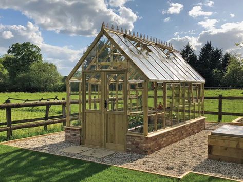 Buckingham Timber Greenhouse | Clearview Garden Buildings Greenhouse Goals, Vege Patch, Timber Greenhouse, Roof Vents, South Yorkshire, Garden Buildings, Pitched Roof, Greenhouses, Furniture Manufacturers