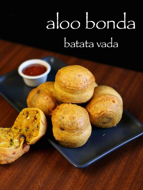 aloo bonda recipe | batata vada recipe | potato bonda | bonda recipe Bonda Recipe, Batata Vada, Pav Recipe, Vada Recipe, Recipe Potato, Tiffin Recipe, Easy Cook, Potato Fritters, Snacks Appetizers