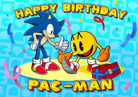 Sonic the Hedgehog on Twitter: "Happy 40th birthday, @officialpacman! Here's to going fast and catching ghosts!… " Happy Birthday Retro, Happy Birthday Games, Super Smash Bros Characters, Retro Nintendo, Game Wallpaper Iphone, Retro Gaming Art, Happy 40th, Happy 40th Birthday, Sonic Adventure