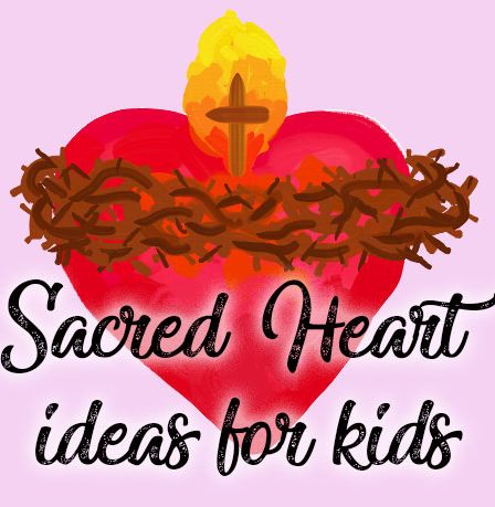 This post has so many Sacred Heart of Jesus and Immaculate Heart of Mary craft ideas for kids! #catholicicing #cathlickids #sacredheart #catholiccrafts Sacred Heart Craft, Sacred Heart Crafts For Kids, Sacred Heart Of Jesus Craft For Kids, Catholic Crafts For Adults, Easy Christian Crafts, Mary Craft, Litany Of The Sacred Heart Of Jesus, Rosary Craft, Sacred And Immaculate Hearts