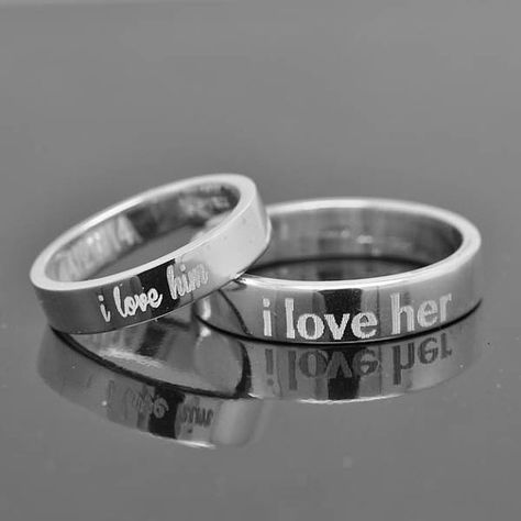 Wedding Rings Band Wedding Ring, Promise Rings For Guys, Promise Rings For Couples, Her Ring, Antique Engagement Ring, Ring Mens, Mens Ring, I Love Her, Couple Rings