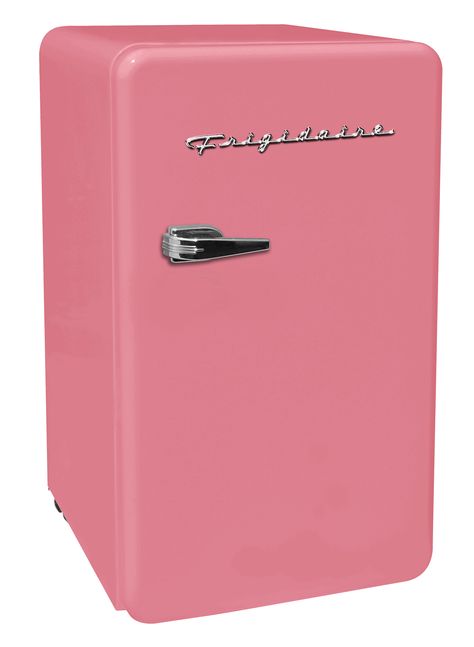 Frigidaire 3.2 cu ft Single Door Retro Compact Fridge EFR372, Pink - Walmart.com - Walmart.com Mini Fridge In Bedroom, Pink Mini Fridge, Retro Mini Fridge, Fridge Sizes, Dorm Fridge, Compact Fridge, Retro Fridge, Mini Fridges, Compact Refrigerator