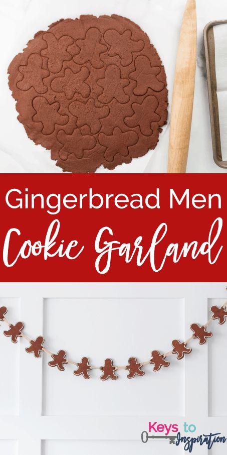 Gingerbread Men Cookie Garland » Christene Holder House Smell Like Christmas, Faux Gingerbread, Smell Like Christmas, Popsicle Stick Christmas Crafts, Cinnamon Applesauce, Cinnamon Ornaments, Fun Winter Crafts, Winter Diy Crafts, Christmas Art Projects