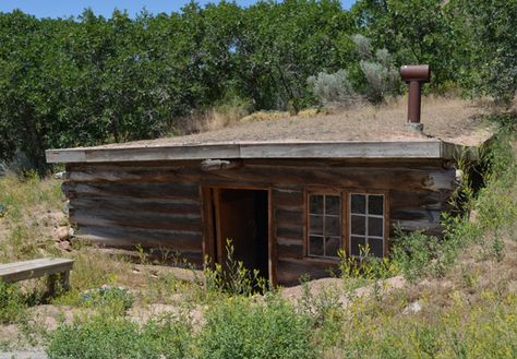 Dugout House, Dugout Shelter, Conch House, Earth Sheltered Homes, Earth Bag, Folk Victorian, Shotgun House, Earth Sheltered, A Frame House Plans