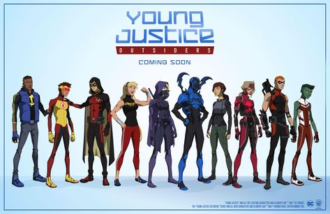 Young Justice Season 3, Young Justice League, Superhero Shows, Design Comics, Teen Titan, Kid Flash, Character Sheets, Arte Dc Comics, Dc Comics Superheroes