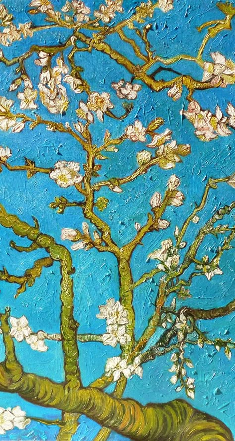 Chinese Art Aesthetic, Gcse Art Sketchbook, Arte Van Gogh, Aesthetic Spring, Van Gogh Art, Blossom Tree, Aesthetic Painting, Artist Paint, Classical Art