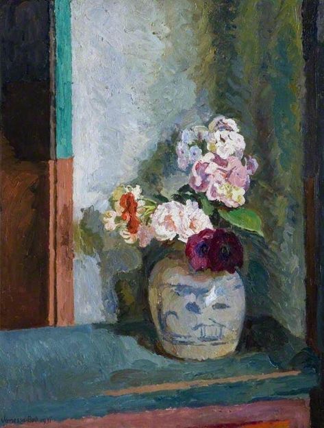 Virginia Wolf, Women Artist, Duncan Grant, Vanessa Bell, Painting Of Flowers, Flowers In A Vase, Post Impressionism, Virginia Woolf, Art Uk