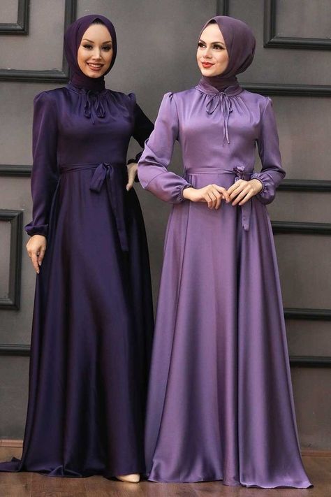 Elegant Muslim Outfits, Modesty Dress, Simple Long Dress, Modest Evening Dress, Hijab Look, Maxi Dress Collection, Muslim Fashion Hijab Outfits, Muslimah Dress, Muslim Women Fashion