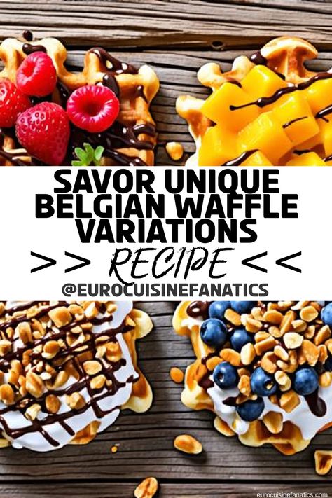 You won’t believe the surprising flavors and savory twists that redefine the classic Belgian waffle—what unique combinations will you discover next?
 #europeancuisine #authentic #european #cuisine #italianfood #frenchfood #greekfood #homecooking #authenticrecipes #recipes Fancy Waffles, Belgian Waffle Recipe, Unique Waffle Recipes, Liege Waffle, Belgian Waffles Recipe, Cinnamon Roll Waffles, Potato Waffles, Healthy Waffles, Savory Waffles