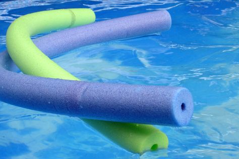 POOL TOYS AND FLOATS Pool Noodle Diy, German Cafe, Swimming Pool At Night, Pool At Night, Pool Lights, Pool Noodle, Night Swimming, Diy Pool, Pool Noodles