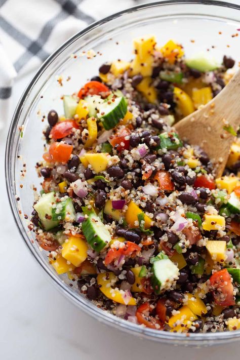 Bean Salad Recipes Healthy, Black Beans Quinoa, Black Beans And Quinoa, Beans And Quinoa, Gut Protocol, Confessions Of A Fit Foodie, Quinoa Salads, Black Bean Salad Recipe, Bean Quinoa