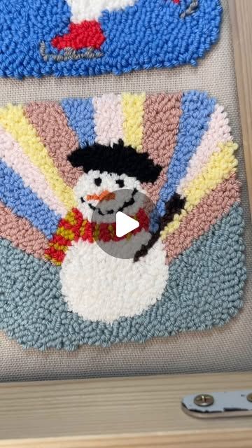 Şebnem Demir on Instagram: "Let me introduce my punch needle coaster winter collection! ❄️🧵🪡 

This design features an artistic snowman surrounded by pastel colors that he’s coloring around him. What colors would your snowman use? You can find patterns and instructions available in my Etsy shop! 😍👀 

In addition to this design, there are nine other unique winter-themed coasters available in my shop, so be sure to check them out!

#punchneedle #punchneedleembroidery #wintervibes #snowman" Punch Needle Coaster, Punch Needle Embroidery, Winter Themed, Winter Theme, Punch Needle, Winter Collection, Pastel Colors, Design Features, Coasters