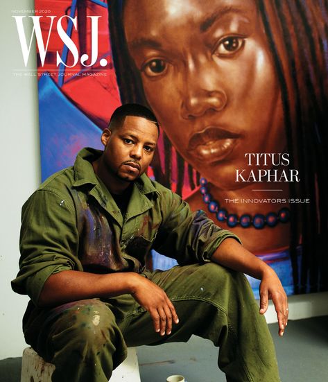 Artist Titus Kaphar Is Creating a New Artistic Canon - WSJ Black Magazine Covers, Titus Kaphar, Black Arts Movement, Christian Imagery, Artist Workspace, Black Experience, Black Magazine, Jesus Painting, Artist Interview