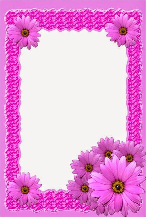 Beautiful Flowers Pictures Photography, Free Picture Frames, Screen Savers Wallpapers Backgrounds, New Photo Frame, Flower Background Design, Flower Picture Frames, Colorful Borders Design, Frame Pink, Page Borders Design