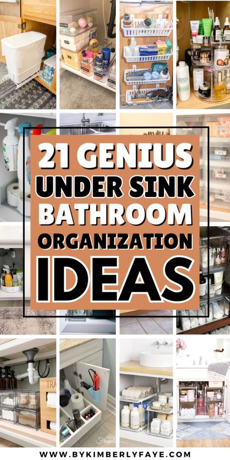 Under The Sink Bathroom Organization Bathroom Storage Ideas Under Sink, Organizing Under Bathroom Sink, Under Bathroom Sink Storage Ideas, Under The Bathroom Sink Organization, Bathroom Organization Ideas Under Sink, Bathroom Organization Under Sink, Organization Under Sink, Under Sink Storage Ideas, Under Bathroom Sink Storage