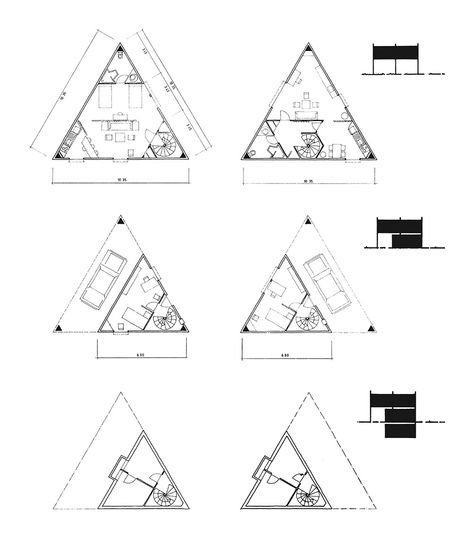 Temporary Exhibition, Cargo Container House, Triangle House, Narrow House Plans, Bathroom Plan, Bathroom Floor Plans, Architecture Design Sketch, Narrow House, Floor Plants