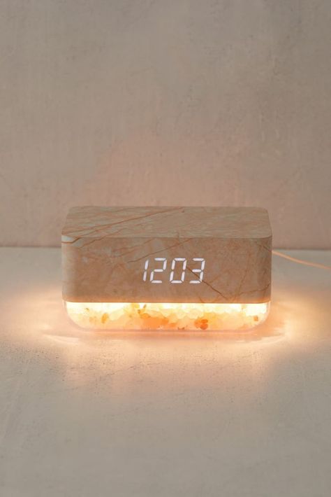 A Functional Home Decor Find: Mahli Himalayan Salt Sunrise Alarm Clock Cute Alarm Clock, Beach House Room, Sunrise Alarm, Sunrise Alarm Clock, Gifts 2023, Himalayan Salt Lamp, Salt Lamp, Alarm Clocks, Ring Light