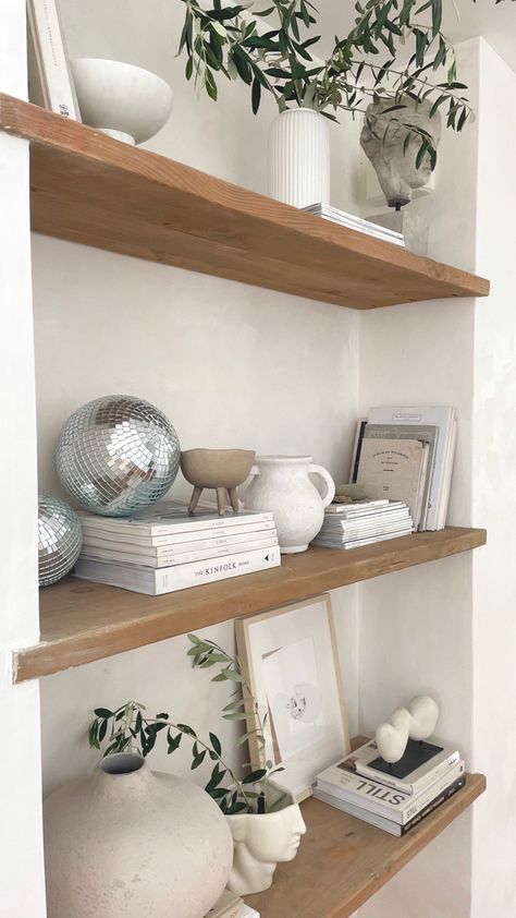 Styled Shelf, Style A Shelf, Mini Photo Album, Minimal Shelf, Bookcase Styling, Mini Photo Albums, Shelf Bookcase, Shelf Styling, Mini Photo