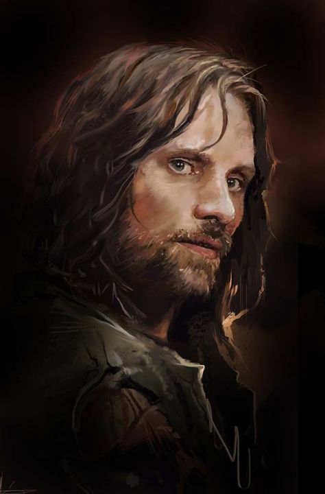 Aragorn Tolkien Drawings, Realism Sketch, Spartan Art, Lord Of Rings, John Howe, Beau Film, Middle Earth Art, Viggo Mortensen, Lotr Art