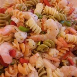 Shrimp Pasta Salad with Italian Dressing Recipe - Allrecipes.com Italian Shrimp Pasta, Cold Shrimp Pasta Salad, Pasta Salad With Shrimp, Dinner Recipes Italian, Seafood Pasta Salad Recipe, Pasta Salad With Italian Dressing, Italian Dressing Recipe, Italian Shrimp, Salad With Shrimp