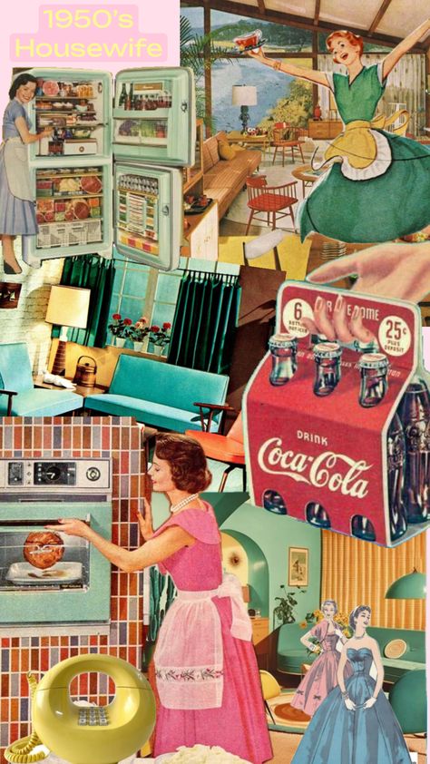 1950’s Housewife #interiordesigninspo #interiordesign #vintage #1950 #housewife #home #inspiration #fyp #shuffle #interiordesigner #interiordesignmoodboard #vintageaesthetic #bewitched #vintagecollage 50s Housewife Aesthetic Vintage, 1960s Housewife Aesthetic, 50s Housewife Aesthetic, 1950s Housewife Aesthetic, 1950 Housewife, Housewife Aesthetic, 50s Housewife, 50s Aesthetic, 1950s Housewife