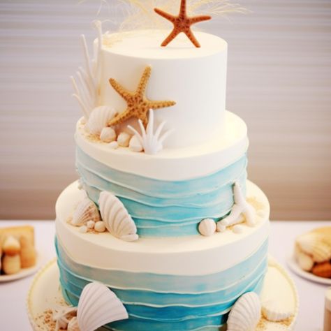 Wedding Cake Beach, Beach Props, Coastal Chic Wedding, Unity Sand Ceremony, Seashell Wedding, Florida Keys Wedding, Riviera Maya Weddings, Wedding Extras, Beach Wedding Cake