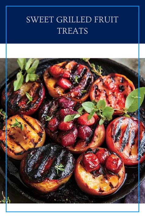 Looking for a delicious and fun way to enjoy your summer fruits? Check out these amazing recipes for grilled fruit desserts! From caramelized peaches to smoky pineapple slices, these sweet bites are totally irresistible. They’re perfect for a BBQ or a cozy evening on the porch. Each recipe details how to enhance the natural sweetness of fruits with a touch of grill flavor. Try these delightful treats and surprise your guests with a unique dessert they'll be raving about. Fire up your grill and get ready for a fresh, fruity experience! Grilled Fruit Dessert, Grilled Fruit Recipes, Fruit Treats, Caramelized Peaches, Grilled Bananas, Sweet Bites, Delicious Seafood Recipes, Grilled Fruit, Pineapple Slices