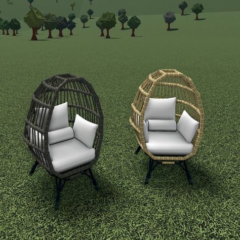 Villemo on Instagram: "A rattan chair. it's clonable and the price is 7.2K #bloxburghouse #bloxburgbuild #bloxburgbuilds #bloxburgdecals #bloxburghacks #bloxburghouseideas #bloxburgroblox #bloxburg #roblox #robloxroyalehigh #robloxadoptme #rattanchair #chair #chairdesign" Bloxburg Zen Garden, Bloxburg Back Porch Ideas, Bloxburg Sofa Ideas, Custom Sofa Bloxburg, Bloxburg Outside Decor, Custom Bloxburg Couch, Bloxburg Chair Design, Bloxburg Corner Ideas, Bloxburg Front Garden Ideas