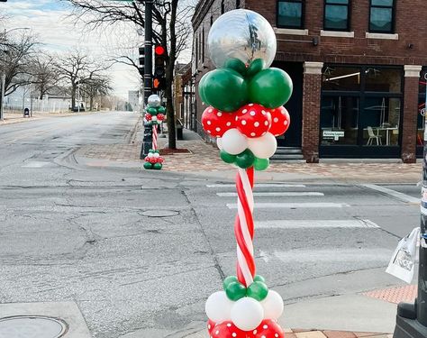 Flashback to some balloon towers we made to celebrate christmas in Omaha! Balloon Tower, Christmas Balloons, Celebrate Christmas, Balloons, Christmas