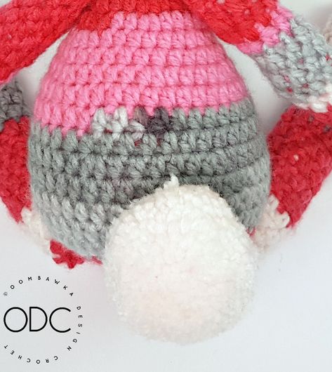 Bunny Pompom Tail - ODC Bunny Crochet Pattern Free, Bernat Pop Yarn, Long Eared Bunny, Bernat Pop, Bunny Crochet Pattern, Design Crochet, Crochet Fun, Bunny Crochet, Fluffy Bunny