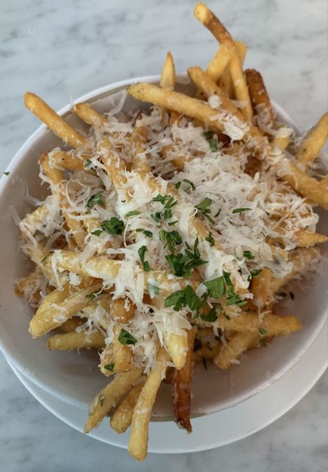 Restoration Hardware Restaurant ~ Dallas, Texas ~ Truffle Fries Restoration Hardware Restaurant, Girls Dinner, Adulting 101, Truffle Fries, Restoration Hardware, Hotel Restaurant, Dallas Texas, Aesthetic Food, Truffles