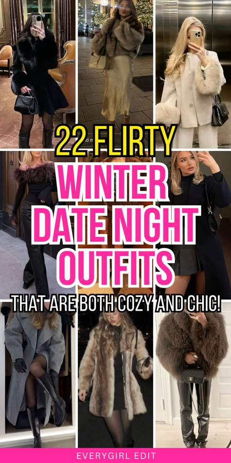 winter date night outfits, winter date night outfit ideas, winter date night outfit inspo, winter date night outfits women, winter date night outfit ideas women, winter date night outfits 2024, winter date night outfit ideas 2024. Winter Date Night Outfit Cold Dressy, Cute Winter Date Night Outfits, Night Outfits Cold Weather, Date Night Outfit Ideas Winter, Winter Date Night Outfit Casual, Outfits With Jeans Winter, Winter Date Night Outfit Cold, Winter Date Night Outfit Classy, Night Outfits Classy