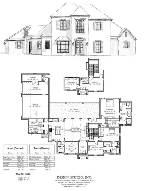 American Cottage House, French Provincial House, Luxury House Floor Plans, French House Plans, American Cottage, Modern French Provincial, Best Home Plans, French Provincial Home, Pretty Homes