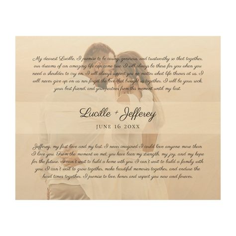 Wedding Vow Art, Couples Decor, Wedding Vow, The Wedding Date, Photo Memories, Love Is In The Air, Wedding Vows, Wedding Gallery, Mothers Day Cards