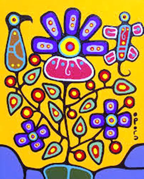 Morrisseau Art, Peace Symbol, Art