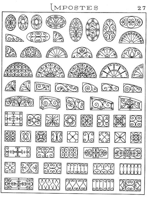 Window Designs, Wrought Iron Design, Muster Tattoos, Wrought Iron Gate, Window Grill Design, Window Grill, Pattern Inspiration, Iron Work, Grill Design