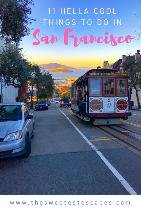 Here is a list of our 11 favorite things to do in San Francisco. | What to do in San Francisco, California. Where to go in San Francisco | Ice cream in San Francisco Alcatraz Tour, San Francisco Itinerary, San Francisco Vacation, Places In San Francisco, San Francisco Travel Guide, To Do In San Francisco, California Travel Guide, Visit San Francisco, Cool Things To Do