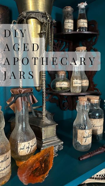 Primitive Apothecary Cabinet, Shed Apothecary, Apothecary Shelves Display, Apothecary Cabinet Decor, Witch Apothecary Cabinet Diy, Vintage Apothecary Cabinet, Apothecary Office Decor, Apothecary Home Decor, Vintage Apothecary Aesthetic