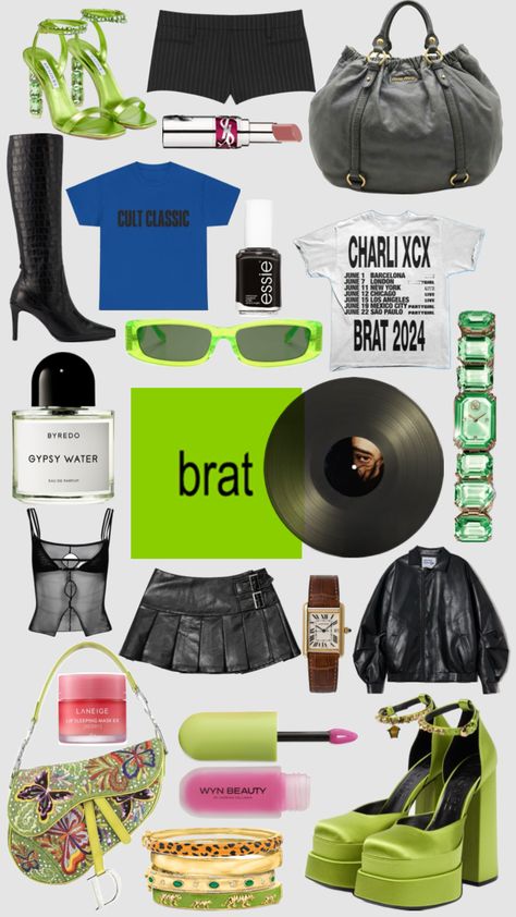 brat 💚 Summer Rave Outfits, Jazz Costumes, Brat Style, Photo Club, Festival Costumes, Concert Looks, Birthday Weekend, Halloween Inspo, Concert Fits