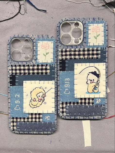 Patchwork Phone Case, Fabric Phone Case, Felt Phone Cases, Felt Phone, Diy Gadgets, Handmade Phone Case, Cover Journal, Frame Card, Diy Crafts To Do