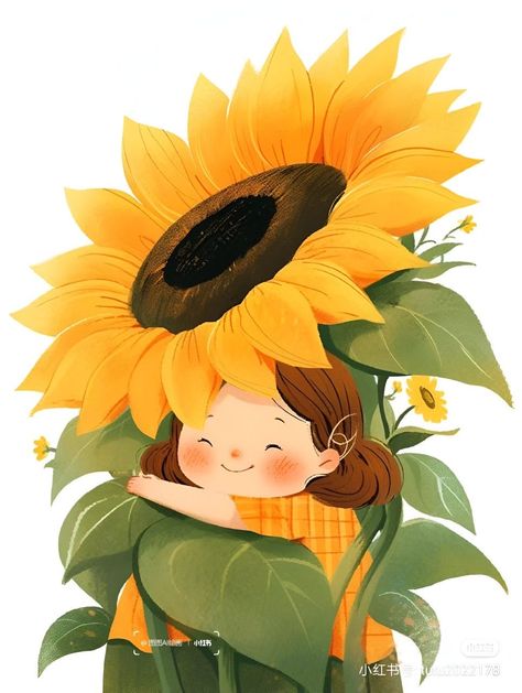 Sunflower Illustration, Iphone Wallpaper Classy, Collage Art Projects, Cute Couple Cartoon, Cute Cartoon Drawings, Cute Couple Art, Art Painting Acrylic, Cartoon Clip Art, Elements Of Art